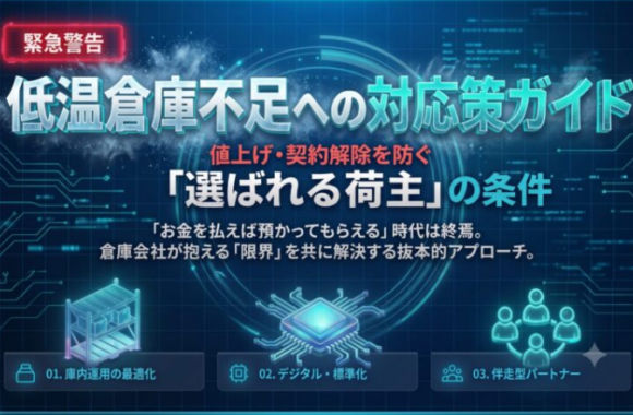 低温倉庫不足への対応策ガイド　値上げ・契約解除を防ぐ「選ばれる荷主」の条件